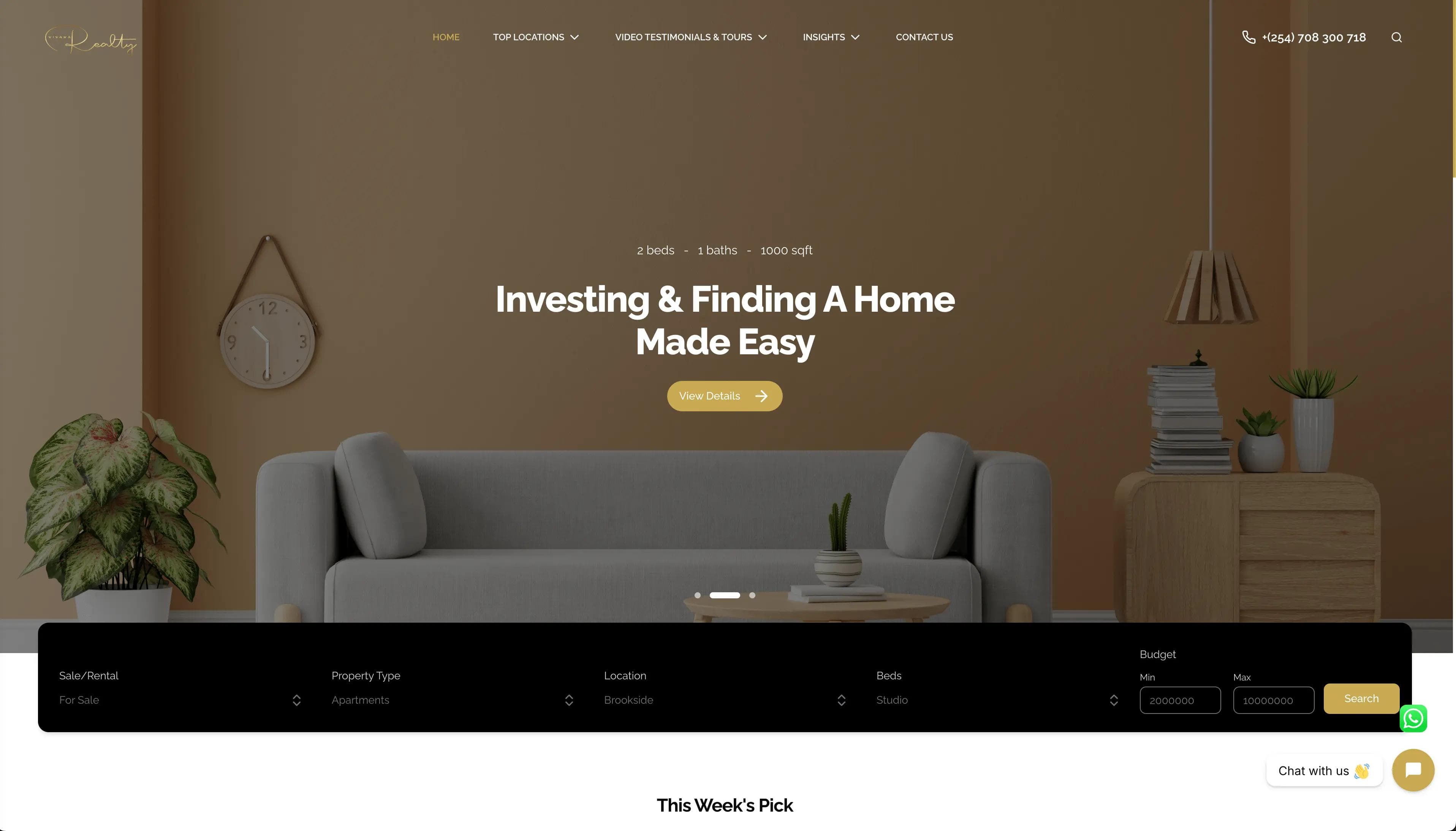 Vivara Realty — web project by Altarion Systems